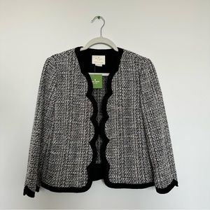 Kate Spade scallop tweed jacket